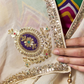 Pearl Canvas Soft Silk Saree In White