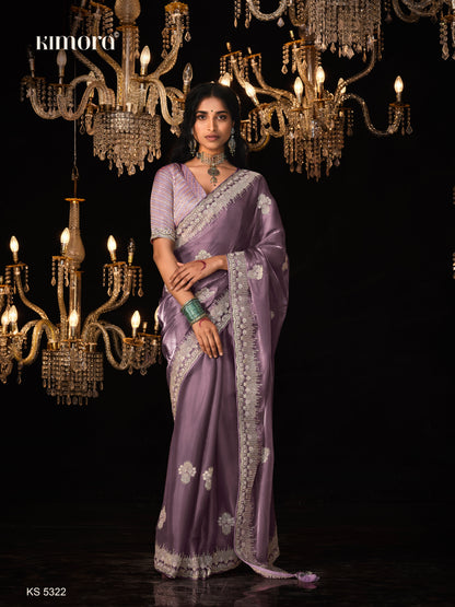 THE ROYAL GRACE – PURPLE KANJIVARAM SILK SAREE