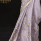 Lavender Saree with Elegant Silver Embroidery