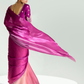 Wine Shade Organza Saree