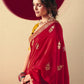 Karwa Chauth Special: Red Saree with Yellow Blouse