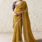 Aurelia Soft Silk Saree In Mustard For Haldi