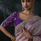 Elara Tissue Silk Saree Purple
