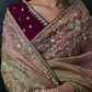 Nyra Tissue  Silk Saree Pink Green Multi-Tonal