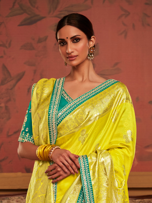 The Lemon Yellow Saree