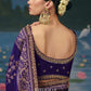 Indrani Weaving Handcrafted Saree In Rich Violet