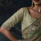 Rivaa Tissue  Silk Saree Olive Green