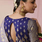 LAVENDER DOLA SILK SAREE - Kimora.in