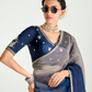 Royel Blue Shade Organza Saree