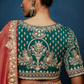 Kesariya Gadwal Tissue Saree Orange Rose