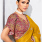 Mustard Fancy Silk Saree with Embroidery and Designer Blouse