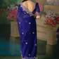 Neel Tissue Silk Heavy Work Saree In Blue