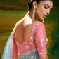 Samira Organza Saree In Powder Blue