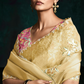 Yellow Designer Organza Saree: Effortless Elegance for Every Occasion