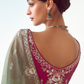 Olive Green Organza Silk Saree