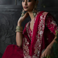 Mahi Ramen Silk Saree Red