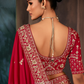 Kumkum Soft Organza Saree in Red
