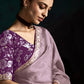 Lavanya Mauve Tissue Silk Saree In Lavender