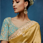 Kanakprabha Tissue Silk Saree Yellow