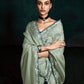 STUNNING SEE GREEN DESIGNER ORGANZA SAREE – A TOUCH OF ELEGANCE AND GRACE