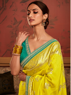 The Lemon Yellow Saree