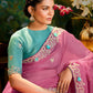 Parinda Organza Silk Saree In Pink