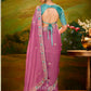 Parinda Organza Silk Saree In Pink