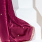 WINE SILK SAREE WITH VIBRANT FLORAL BLOUSE – A STATEMENT OF LUXURY