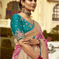 PINK BANARASI SILK SAREE WITH GOLD ZARI WEAVING