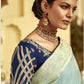 SKY BLUE BANARASI SILK SAREE WITH ZARI WEAVING