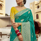 GRACEFUL GREEN SILK SAREE – A HERITAGE STATEMENT