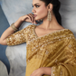 Tissue Embroidered Fancy Heavy Border Saree