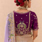 Shaded PinkGrey Tussar Silk Saree