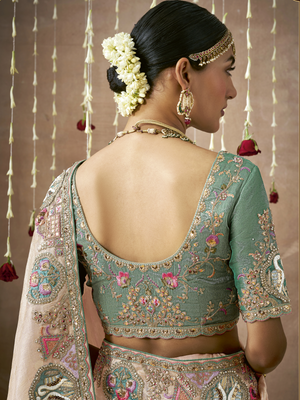 KIMORA’S CREAM TISSUE DOLA SILK SAREE