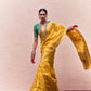 Yellow Premium Crepe Silk Saree with Golden Zari – Perfect for Haldi & Festive Occasions