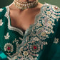 Chandra Fancy Tissue Rich Embroidered Saree in Green