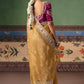 Kangna Fancy Tissue Rich Embroidered Saree In Yellow
