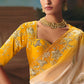 Ruchita Tissue Silk Sequence Work Saree In Ombre Yellow