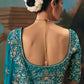 Nishka Tissue Silk  Saree In Royal Aqua