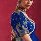 Imperial Viscose Georgette Embellished in Royal Blue