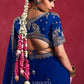 Imperial Viscose Georgette Embellished in Royal Blue