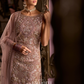 Itsiya Embroidered Net Onion Pink Top-Sharara Set