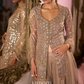 Celina Hand-Crafted Beige Palazzo Set