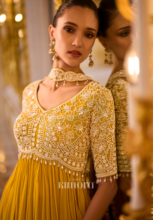 Tuscan Gold Peplum set