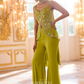 Lush Lime Butterfly Peplum Set