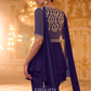 Purple Antique Zari Embroidered Peplum Set