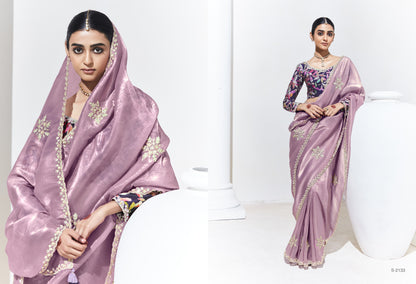 Pink Silk Saree with Embroidered Blouse – A Perfect Blend of Grace & Elegance