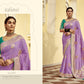 Lavender Banarasi Silk Saree with Zari Weaving