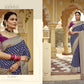 Royal Blue Banarasi Silk Saree with Zari Weaving