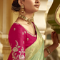 Ethereal Mint Green Silk Saree – A Graceful Heritage